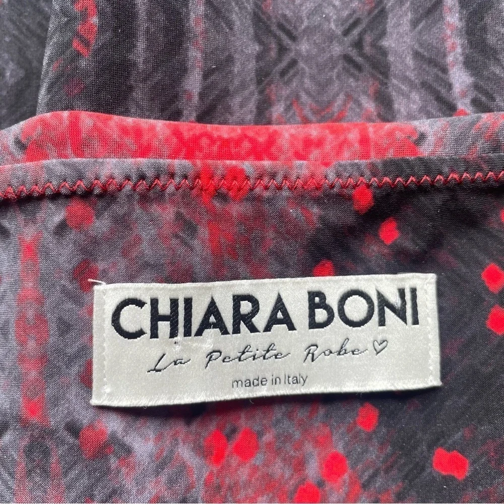 Chiara Boni Irene Printed Bateau-Neck Cocktail Sheath Dress 33080